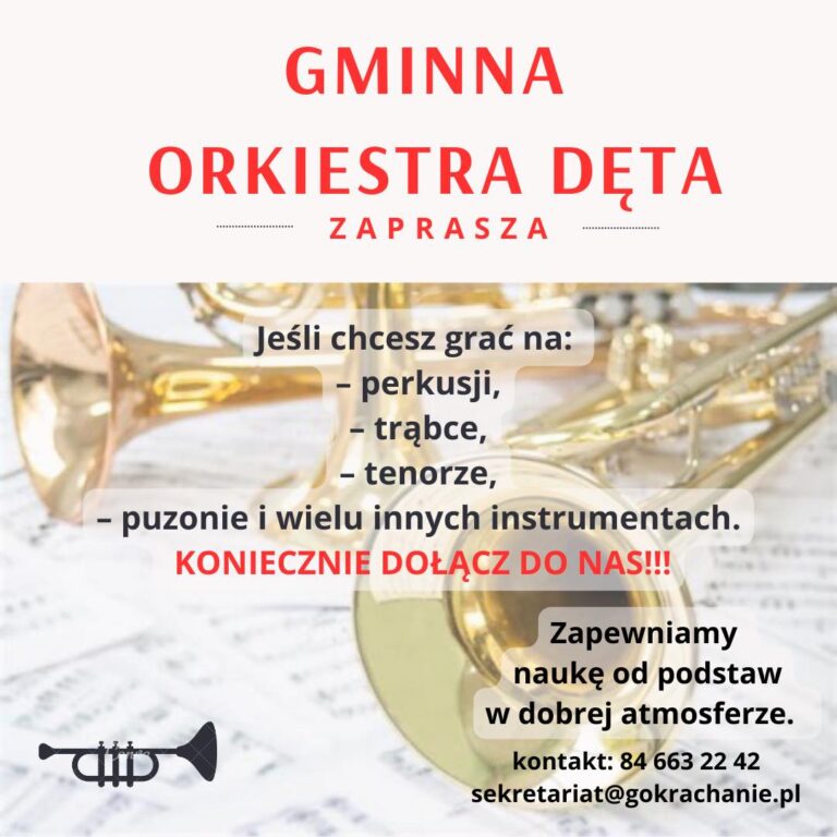 Read more about the article Nabór do Gminnej Orkiestry Dętej